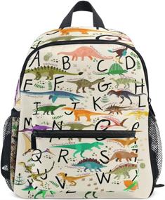 img 4 attached to Toprint Dinosaur Alphabet Education Backpack