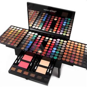 img 4 attached to 💄 All-in-One Makeup Gift Set: 190 Colors Cosmetic Palette with Eyeshadow, Blusher, Eyebrow Powder, Concealer, Eyeliner Pencil, Mirror – Perfect Makeup Kit Combination
