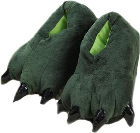 img 4 attached to 🎄 Christmas Monster Dinosaur Boys' Slippers - Children's Shoes