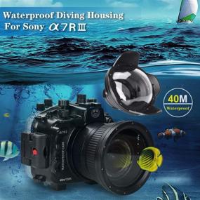img 1 attached to 📸 Sea Frogs Underwater Camera Housing Case with Wide Angle Lens Kit - Sony A7 III A7R III 28-70mm Lens, 40M/130FT Waterproof