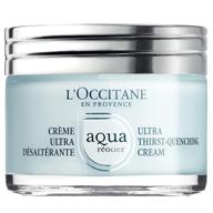 l'occitane aqua reotier ultra moisturizing water-based cream with hyaluronic acid for intense hydration logo