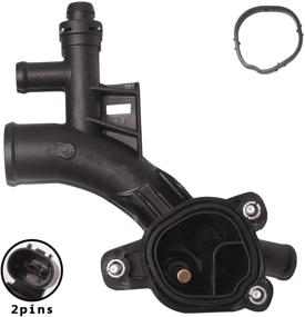 img 4 attached to Beneges Engine Coolant Thermostat Housing Assembly Water Pump Outlet Compatible With 1