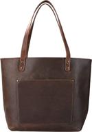 handmade leather handbag light brown women's handbags & wallets in totes logo