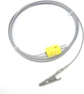 🌡️ enhanced perfectprime tl0500, k-type sensor probes alligator clip probe for k-type thermocouple sensor &amp; meter - temperature range up to 500 °c logo