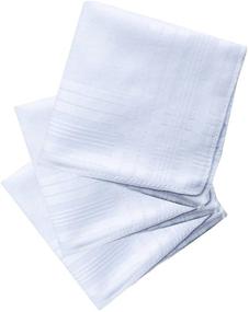 img 3 attached to Bonjour Collection: Fashionable Mr. & Mrs. Solid Cotton Handkerchiefs