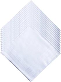 img 2 attached to Bonjour Collection: Fashionable Mr. & Mrs. Solid Cotton Handkerchiefs