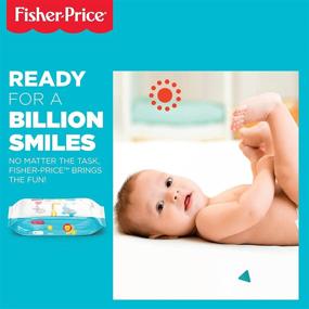 img 3 attached to 💧 Fisher-Price Baby Wipes - Unscented, Hypoallergenic, 99% Water Diaper Wipes - Ideal for Newborns & Sensitive Skin - 9x Resealable Packs (720 Total Wipes)