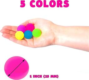 img 1 attached to Entervending Glow in the Dark Bouncy Balls - Bulk Pack of 100 Small Rubber Balls for Vending Machines and Kids Parties - 25mm Mini Bouncing Balls