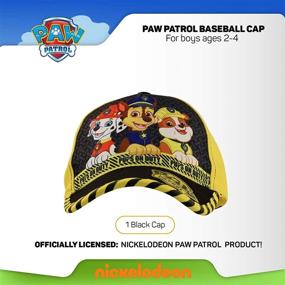 img 2 attached to 🐾 Get Your Little Paw Patrol Fan Ready with Nickelodeon's Boys Baseball Hat, Ages 2-4