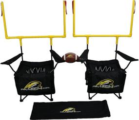 img 4 attached to QB54 Ultimate Football Yard Game Set - Outdoor Football Toss for Tailgating, Backyard, Beach, Park, Tournaments, Sports Training - Score Touchdowns, Kick Field Goals