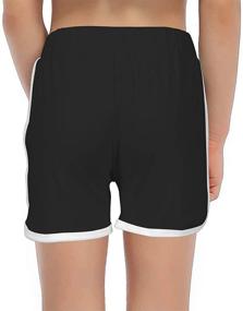 img 3 attached to GORLYA Girls' Athletic Running Dolphin Workout Clothing in Active
