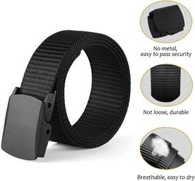img 3 attached to 👖 Tactical Military Adjustable Men's Belts: Sewarmary Breathable Accessories