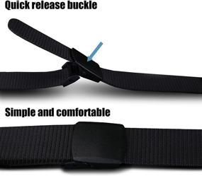 img 1 attached to 👖 Tactical Military Adjustable Men's Belts: Sewarmary Breathable Accessories