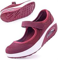 👟 enhanced comfort and flexibility: non-slip adjustable breathable women's shoes logo