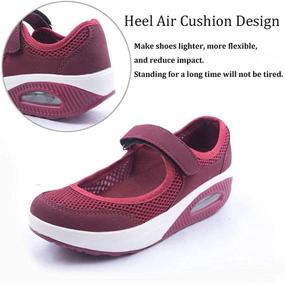 img 1 attached to 👟 Enhanced Comfort and Flexibility: Non-Slip Adjustable Breathable Women's Shoes