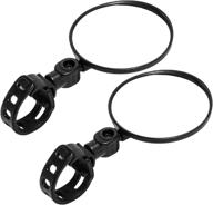 🚲 adjustable 360 rotatable bike mirror - handlebar glass rearview bicycle mirrors for road and mountain bikes (2 pack) by newlight66 logo