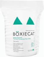 🐾 boxiecat premium clumping cat litter - clay formula - strong odor control, ultra clean litter box, long-lasting, hard clumping, minimal dust (gently scented) logo