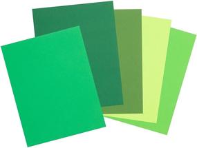 img 3 attached to 📔 Lavish Greens Premium Colored Cardstock Paper: 50 Sheets, 8.5"x11", 65lb Smooth Texture, Ideal for Crafts and Scrapbooking"