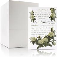 🌸 gardenia scented sachet bags for drawers and closets - 12-pack fragrance pack логотип