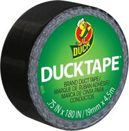🦆 shurtech mini duck tape - black, 0.75 inches by 15 feet: mdt-2309 logo