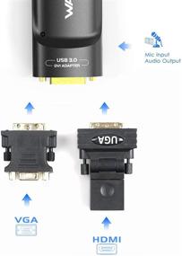 img 1 attached to 🖥️ USB 3.0 to DVI/VGA Adapter for Multiple Monitors up to 2048x1152 - WAVLINK USB Graphics Adapter | Windows 10, 8.1, 7, XP, Vista, MAC OS 10.2 or Above Supported