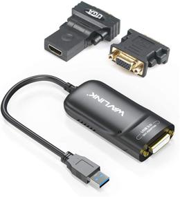 img 4 attached to 🖥️ USB 3.0 to DVI/VGA Adapter for Multiple Monitors up to 2048x1152 - WAVLINK USB Graphics Adapter | Windows 10, 8.1, 7, XP, Vista, MAC OS 10.2 or Above Supported