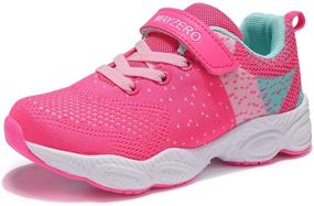 img 4 attached to Breathable Fashion Sneakers for Boys and Girls - MAYZERO Kids Running Tennis Shoes