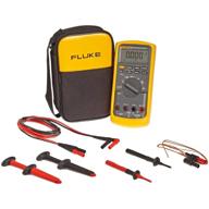 🔧 fluke 87-5/e2kit true-rms industrial multimeter combo kit + nist-traceable calibration certificate with data logo