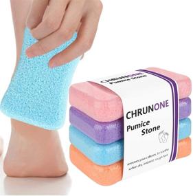 img 4 attached to 🦶 CHRUNONE Foot Pumice - Effective Callus Remover and Exfoliating Scrubber (4 PCS)