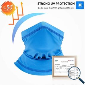 img 3 attached to 🧣 AstroAI Adjustable and Breathable Neck Gaiter Face Mask Bandana Scarf Cover for Motorcycle Riders