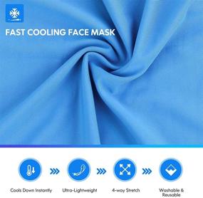 img 2 attached to 🧣 AstroAI Adjustable and Breathable Neck Gaiter Face Mask Bandana Scarf Cover for Motorcycle Riders