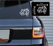 🚗 printbeat mom life heart vinyl decals: trendy bumper stickers for cars, vans, trucks, and laptops in white (5.25" x 6") logo