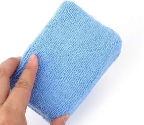 img 1 attached to 🔵 Fasmov 12 Pack High-Quality Microfiber Applicator Pad, Blue - Premium Grade