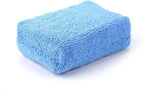 img 2 attached to 🔵 Fasmov 12 Pack High-Quality Microfiber Applicator Pad, Blue - Premium Grade