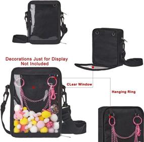 img 1 attached to Прозрачная сумка-визитка на плечо: женские сумки, мессенджеры и кошельки
