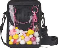 transparent crossbody shoulder satchel: women's handbags, messenger bags & wallets logo
