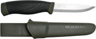 morakniv companion heavy duty knife - sandvik carbon steel blade, military green (m-12494): durable and versatile tool for outdoor enthusiasts логотип