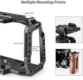 img 1 attached to 📷 SmallRig BMPCC 4K/6K Half Cage: Enhanced Compatibility with Anti-Twist Mechanism and Built-in NATO Rails (CVB2254B)