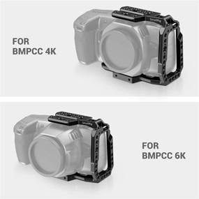 img 3 attached to 📷 SmallRig BMPCC 4K/6K Half Cage: Enhanced Compatibility with Anti-Twist Mechanism and Built-in NATO Rails (CVB2254B)