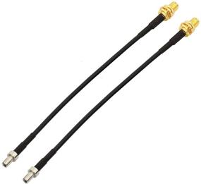 img 2 attached to 🔌 Bingfu 4G LTE Antenna Adapter - SMA Female to TS9 Connector Coaxial Pigtail Cable, 15cm/6-inch Length (2-Pack) - Compatible with 4G LTE Mobile Hotspot, MiFi Router, Cellular Broadband Modem, USB Modem Dongle Adapter