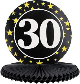 img 1 attached to Set of 3 Juvale 30th Birthday Honeycomb Table Centerpieces - Party Decorations in 3 Star Designs