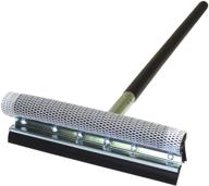 🪟 комплект carrand 9057 deluxe 8" metal squeegee с черенковой ручкой из черного дерева (24 дюйма): превосходное оконное моечное средство. логотип