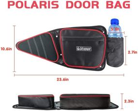 img 2 attached to 🚪 RZR Side Door Bags for Polaris RZR XP 1000 900XC S900 - Storage and Knee Protection Pad Combo