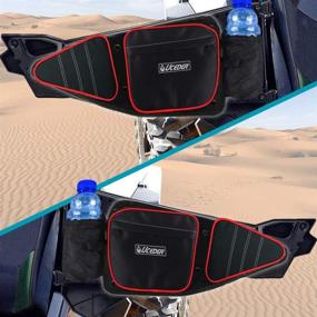 img 4 attached to 🚪 RZR Side Door Bags for Polaris RZR XP 1000 900XC S900 - Storage and Knee Protection Pad Combo