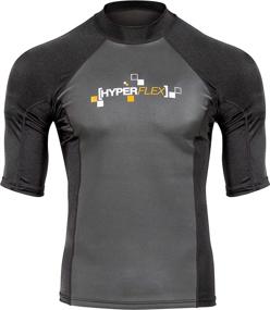 img 4 attached to 🌊 Advanced Hyperflex Wetsuits Men's Polyolefin 1.5mm 50/50 S/S Shirt: Superior Comfort and Flexibility