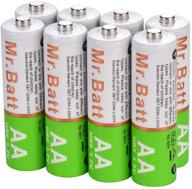 mr batt rechargeable batteries pre charged 1600ma logo