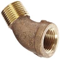 🔩 anderson metals-38124-08 red brass pipe fitting: 1/2" female x 1/2" male, 45 degree street elbow - high quality plumbing component logo