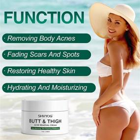 img 2 attached to 🍑 Butt & Thigh Anti Acne Cream: Effective Treatment for Acne, Pimples, and Ingrown Hairs on Buttocks, Thighs, Back, and Chest, with Spot and Cystic Acne Reduction - Moisturizing and Repairing Skin