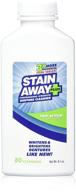 мощное средство для чистки протезов: stain away plus 8,1 унций - упаковка из 2 бутылок. логотип