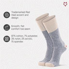 img 1 attached to Fox River Original Rockford Red Heel Lightweight Crew Monkey Sock - 2 Pack: Ultimate Comfort for Every Adventure